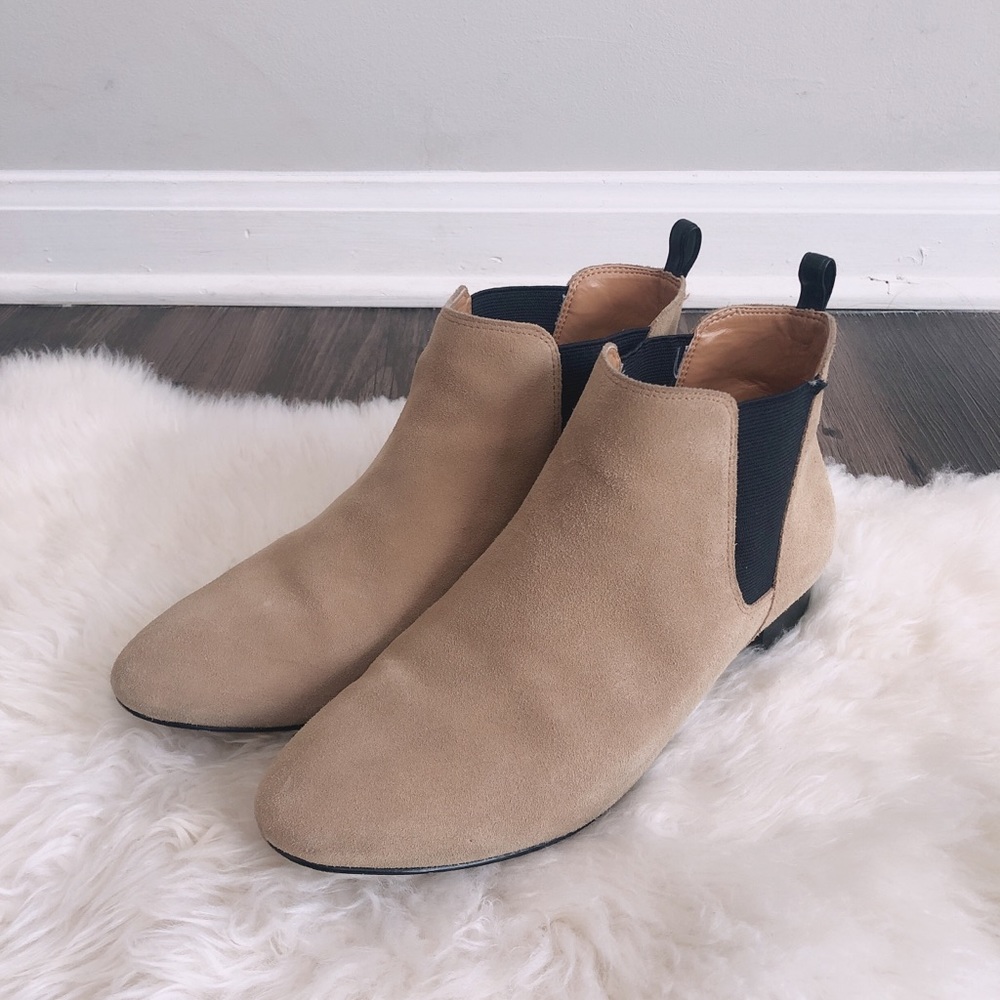 JCrew Suede Chelsea Boots
